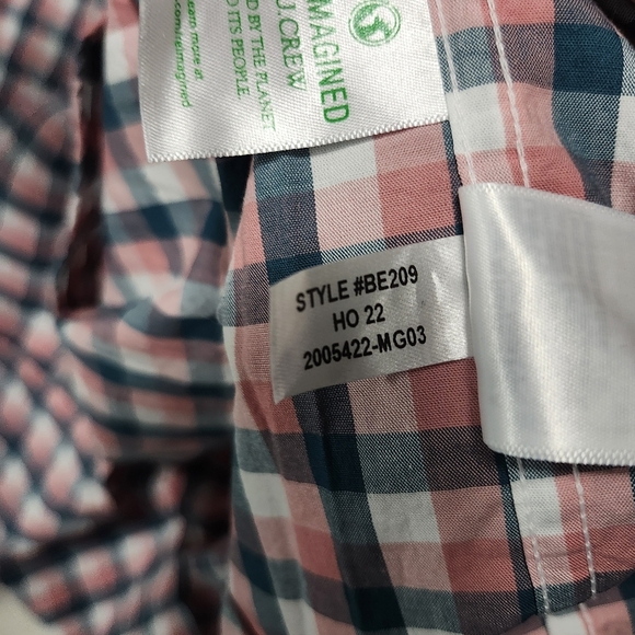 J.crew factory men's button-down shirt size XL slim untucked flex washed - Picture 11 of 11